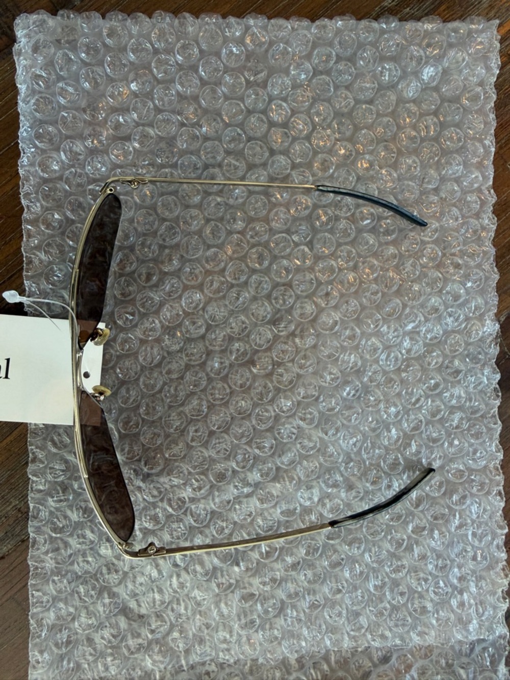 Gucci Gold Frame Brown Lens Men’s Sunglasses - Picture 3 of 5